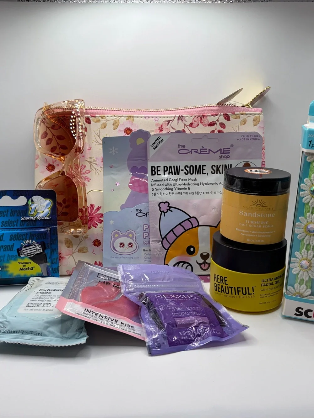 Make up bag, Sunnies multiple make up items including the Creme shop!